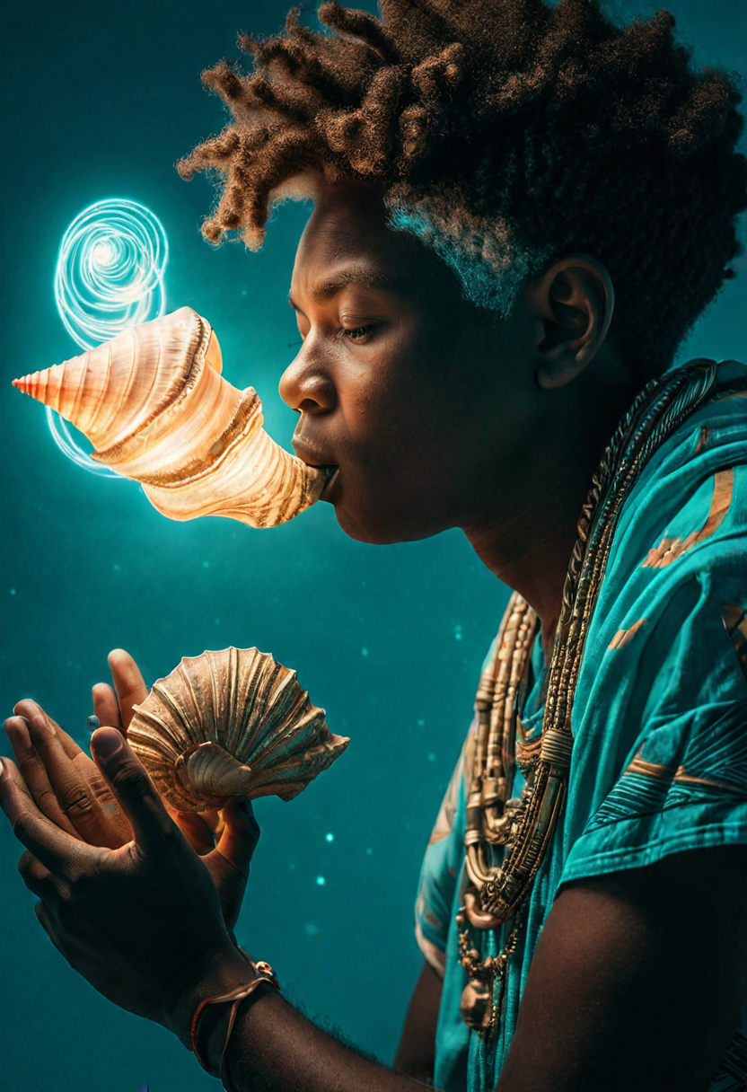The conch caller — summoning the community to review